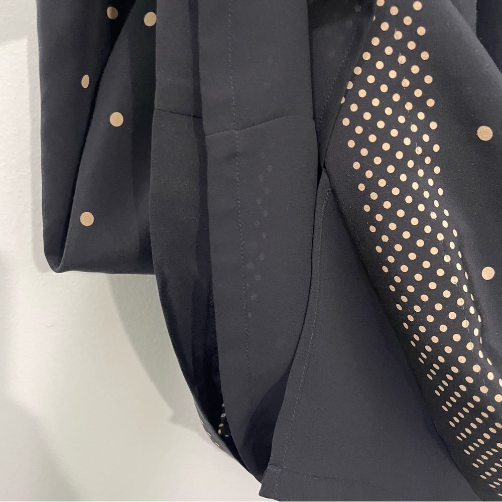 Talbots Navy Polka Dot Midi Dress - Picture 11 of 16